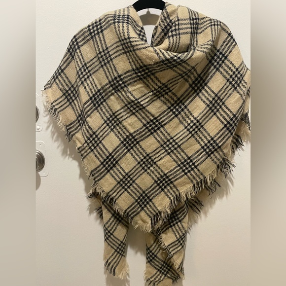 Plaid Blanket Scarf / Plaid Scarf / Oversized Scarf / Chunky Scarf - Picture 4 of 5